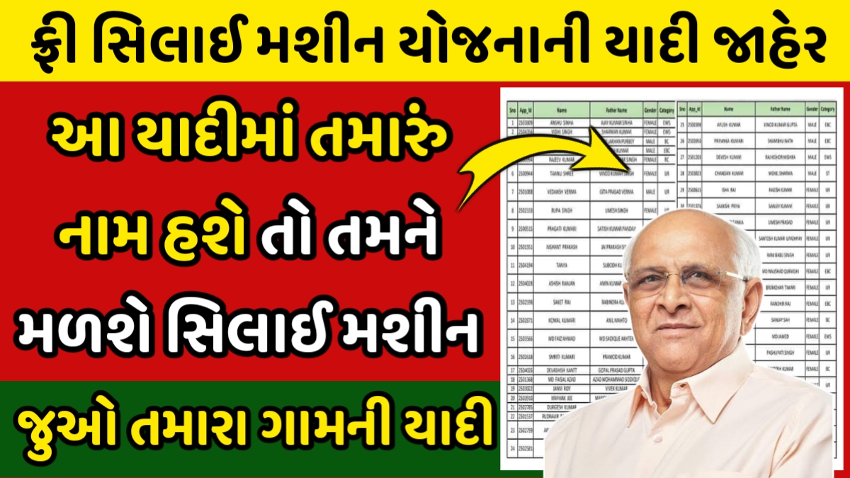 Silae Machine Yojana Beneficiary List
